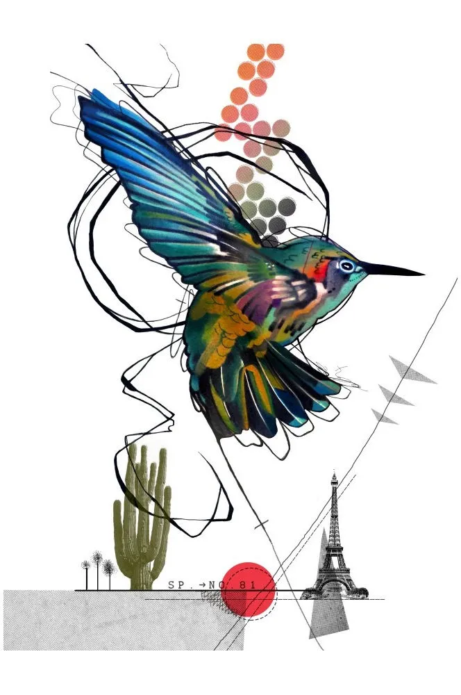 Ivana Tattoo Art Hummingbird Art
